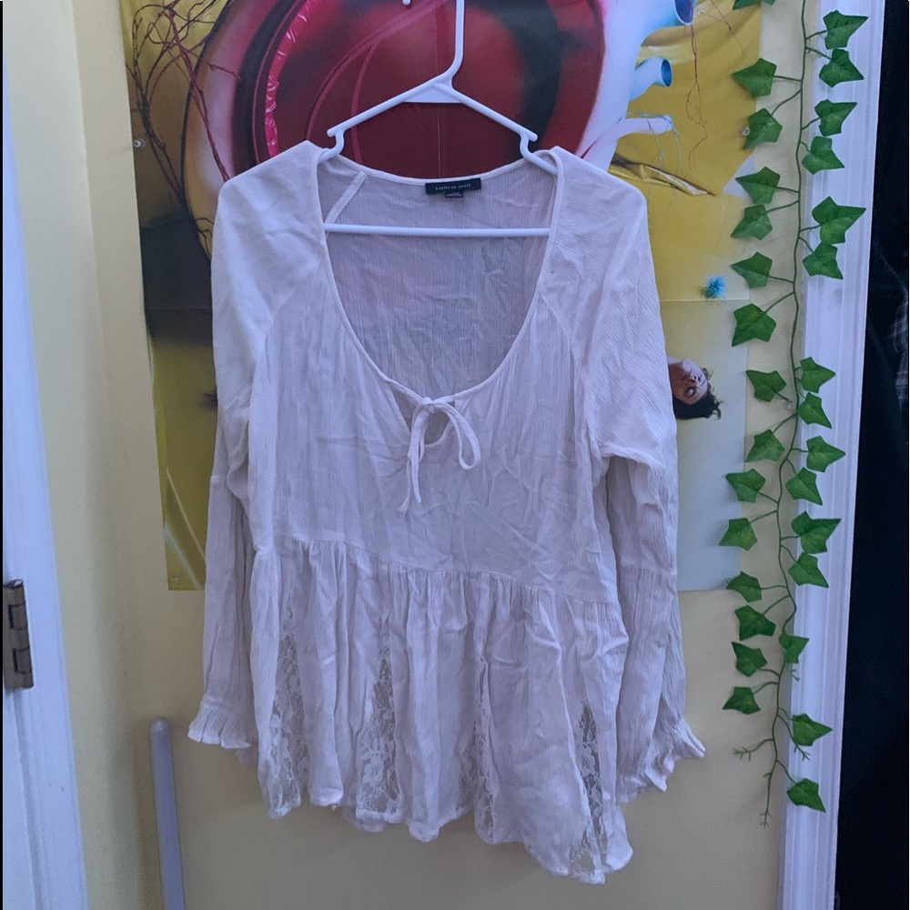 American Eagle White Blouse